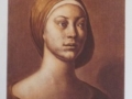 Kvinne med gyllent hodeklede